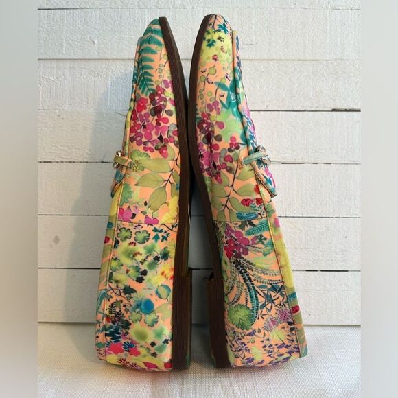 Franco Sarto Berola3 Loafers All over Floral Print Sz 11 - Picture 5 of 7